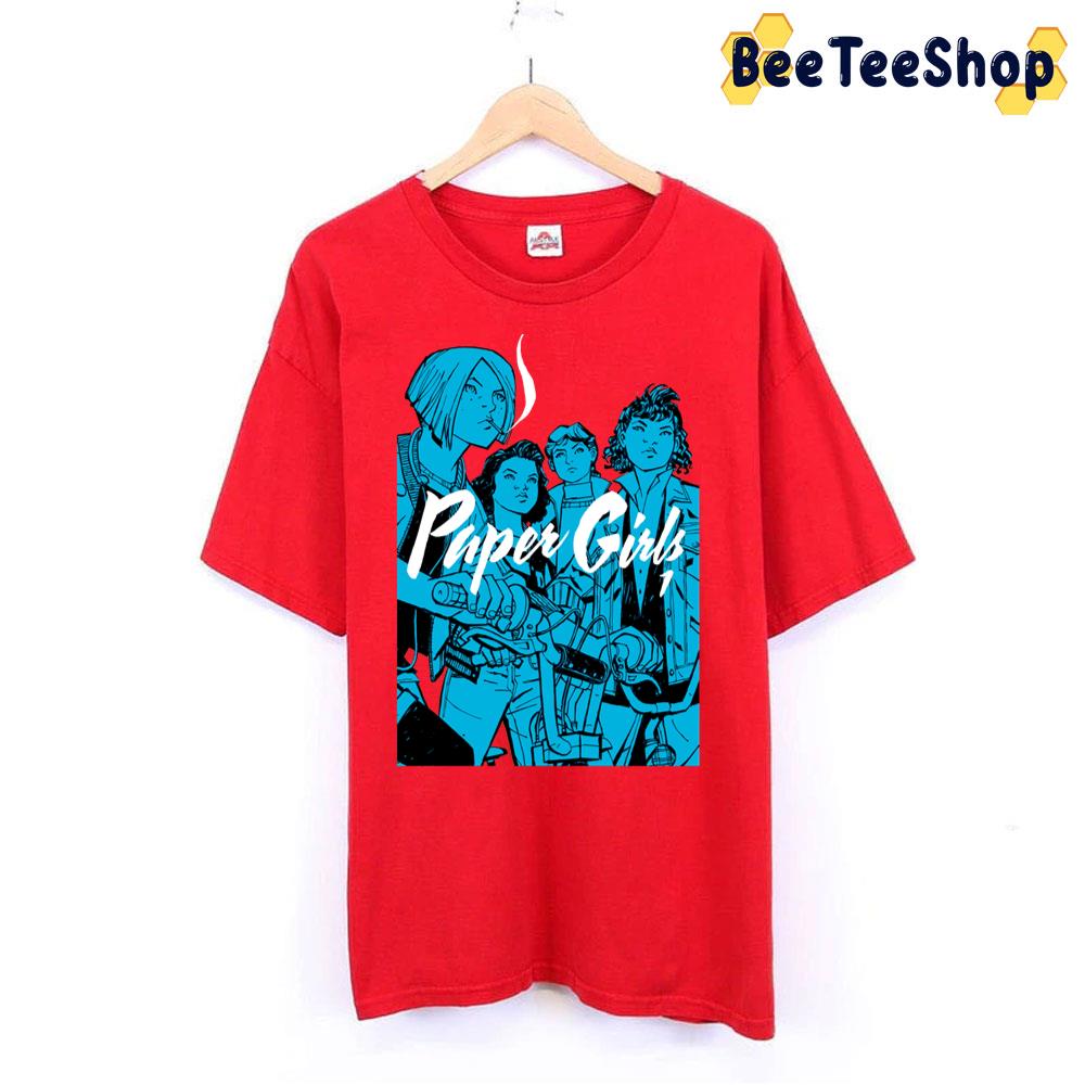 Blue Art Paper Girls Unisex T-Shirt Blue Art Paper Girls Unisex T-Shirt