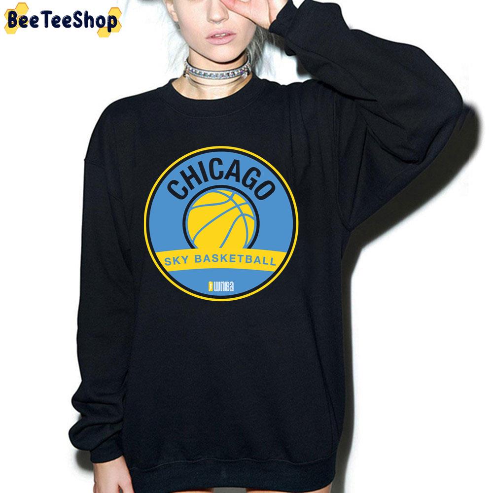 Blue Yellow Art Chicago Sky Basbetball Unisex T-Shirt Blue Yellow Art Chicago Sky Basbetball Unisex T-Shirt