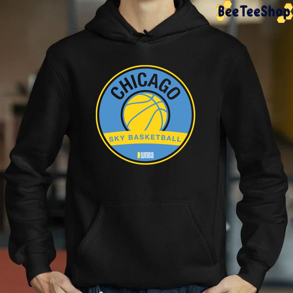 Blue Yellow Art Chicago Sky Basbetball Unisex T-Shirt Blue Yellow Art Chicago Sky Basbetball Unisex T-Shirt