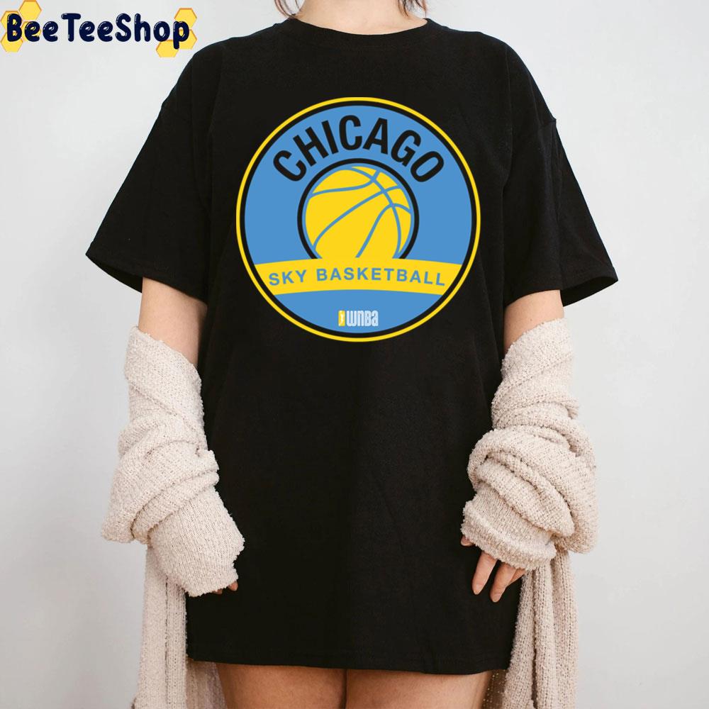 Blue Yellow Art Chicago Sky Basbetball Unisex T-Shirt Blue Yellow Art Chicago Sky Basbetball Unisex T-Shirt