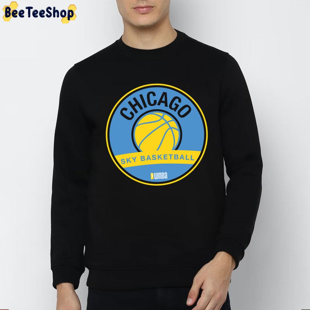 Blue Yellow Art Chicago Sky Basbetball Unisex T-Shirt Blue Yellow Art Chicago Sky Basbetball Unisex T-Shirt