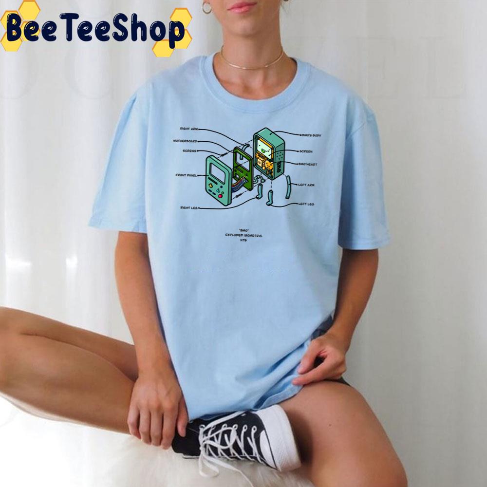 Bmo Exploded Isometric Adventure Time Trending Unisex T-Shirt Bmo Exploded Isometric Adventure Time Trending Unisex T-Shirt