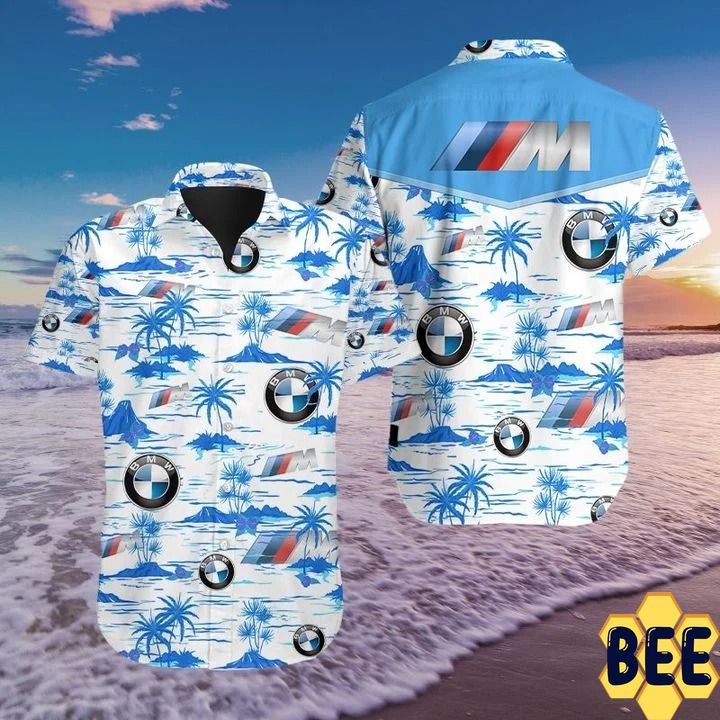 Bmw Logo Tropical Flower Trending Hawaiian Shirt Bmw Logo Tropical Flower Trending Hawaiian Shirt