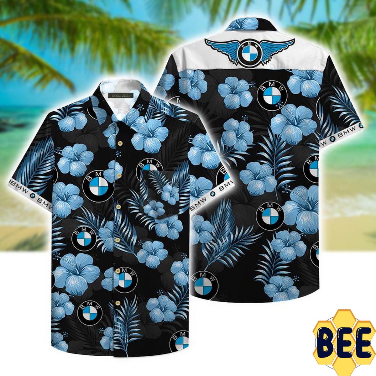 Bmw Tropical Pattern Trending Hawaiian Shirt Bmw Tropical Pattern Trending Hawaiian Shirt