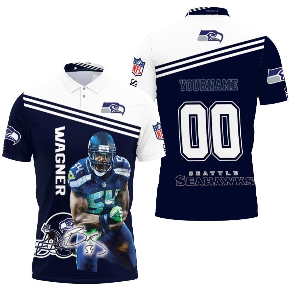 Bobby Wagner Seattle Seahawks Personalized 3D All Over Print Polo Shirt Bobby Wagner Seattle Seahawks Personalized 3D All Over Print Polo Shirt