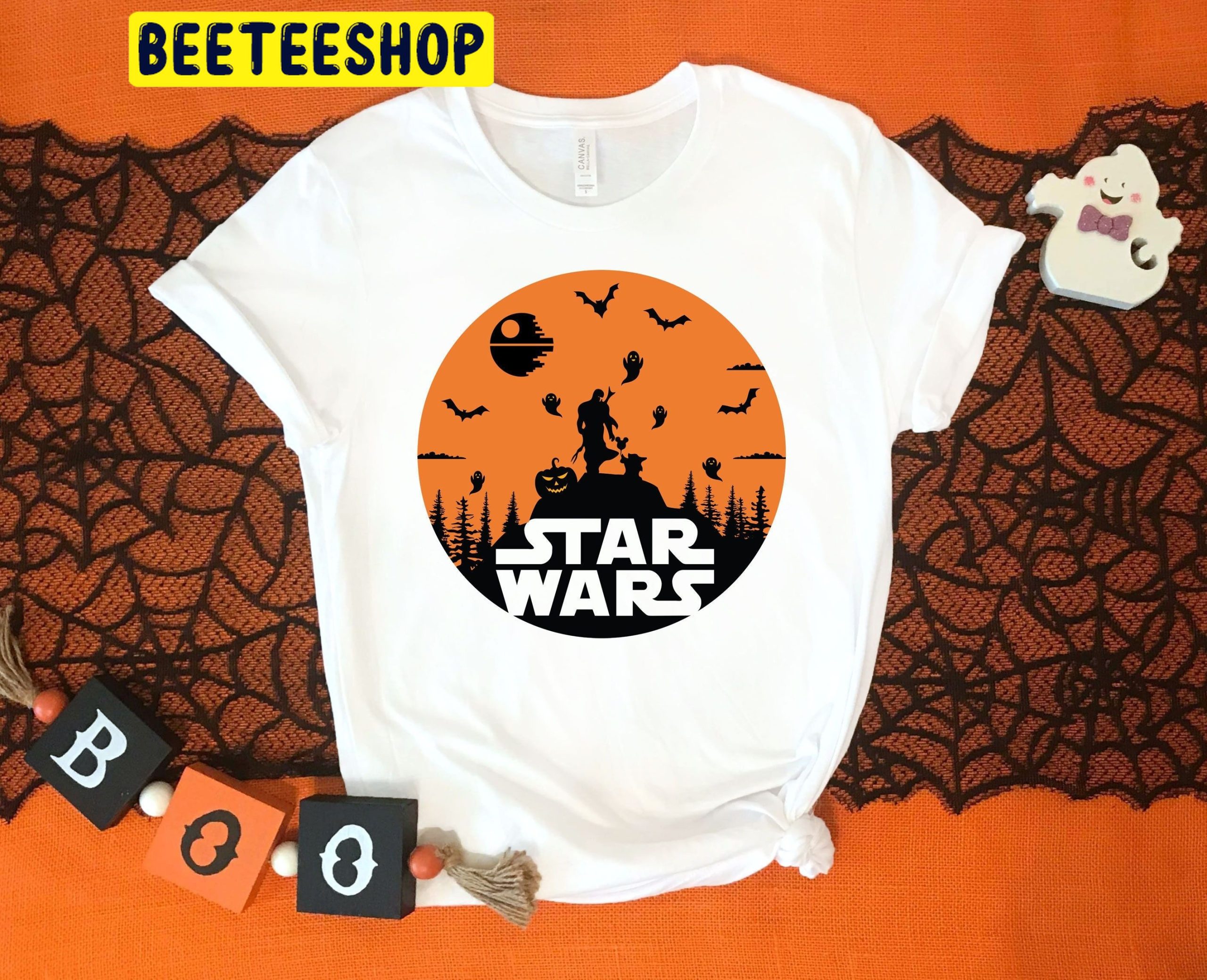 Boo Baby Yoda Star Wars Disney Halloween Unisex T-Shirt Boo Baby Yoda Star Wars Disney Halloween Unisex T-Shirt