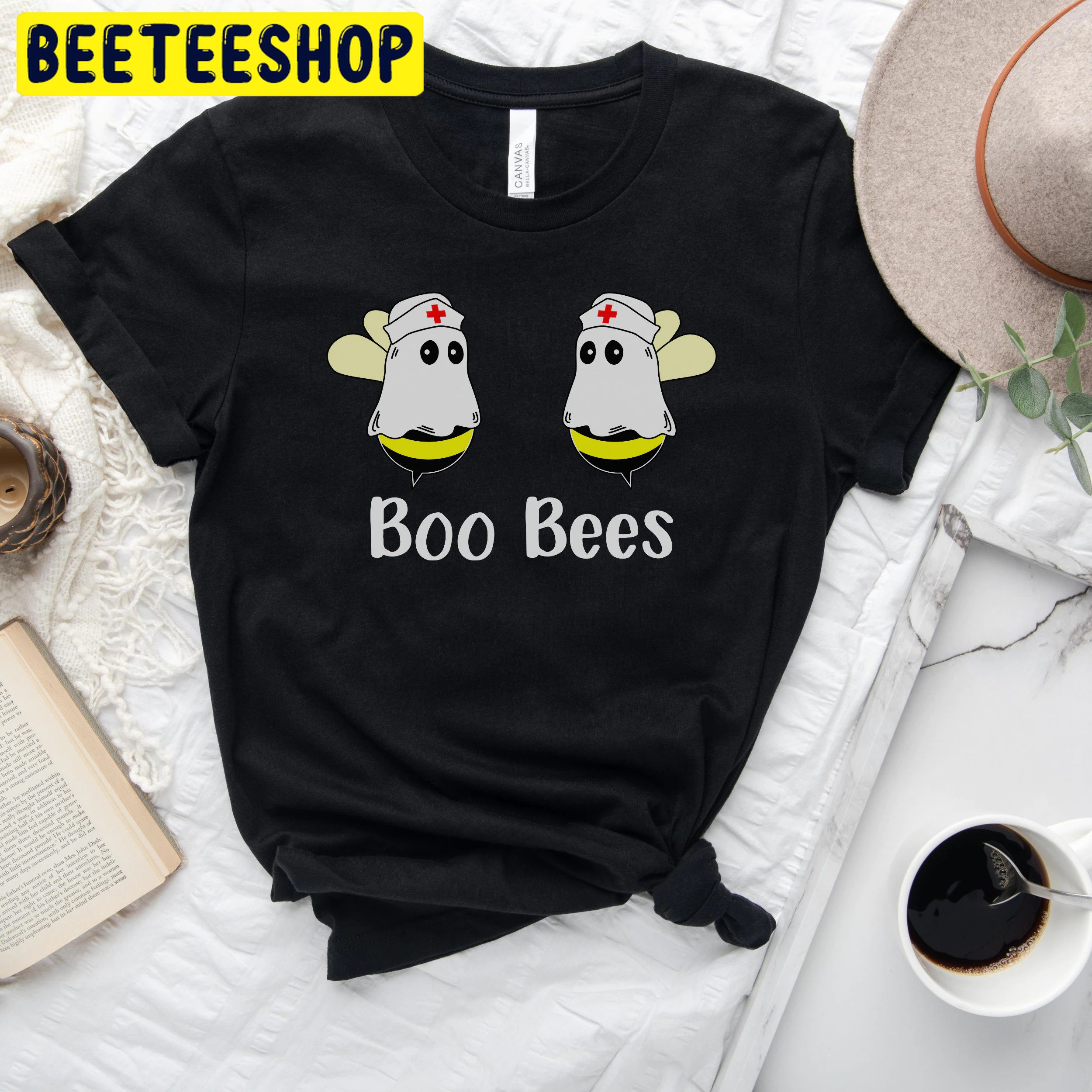 Boo Bees Nurse Halloween Trending Unisex Shirt Boo Bees Nurse Halloween Trending Unisex Shirt