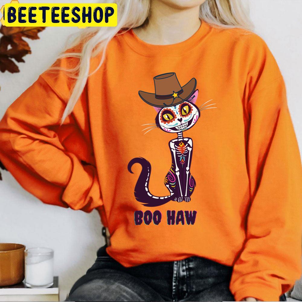 Boo Haw Cat Halloween Trending Unisex T-Shirt Boo Haw Cat Halloween Trending Unisex T-Shirt