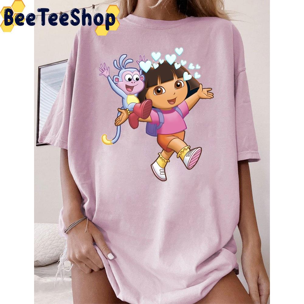 Boots And Dora The Explorer Trending Unisex T-Shirt Boots And Dora The Explorer Trending Unisex T-Shirt