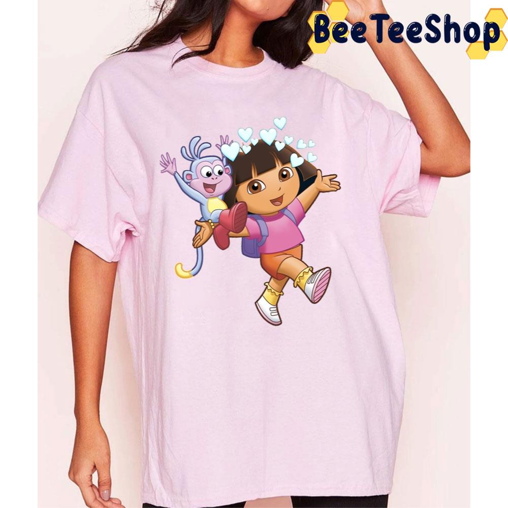 Boots And Dora The Explorer Trending Unisex T-Shirt Boots And Dora The Explorer Trending Unisex T-Shirt