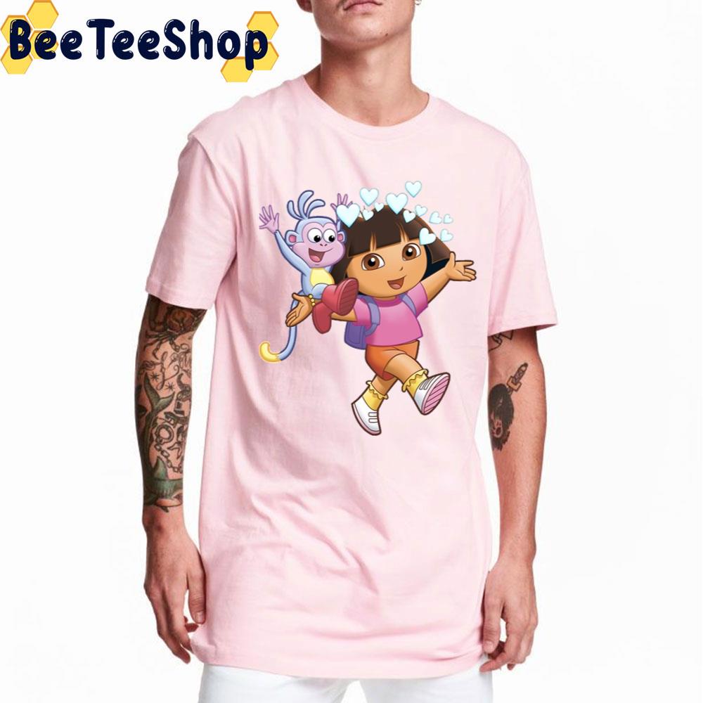 Boots And Dora The Explorer Trending Unisex T-Shirt Boots And Dora The Explorer Trending Unisex T-Shirt