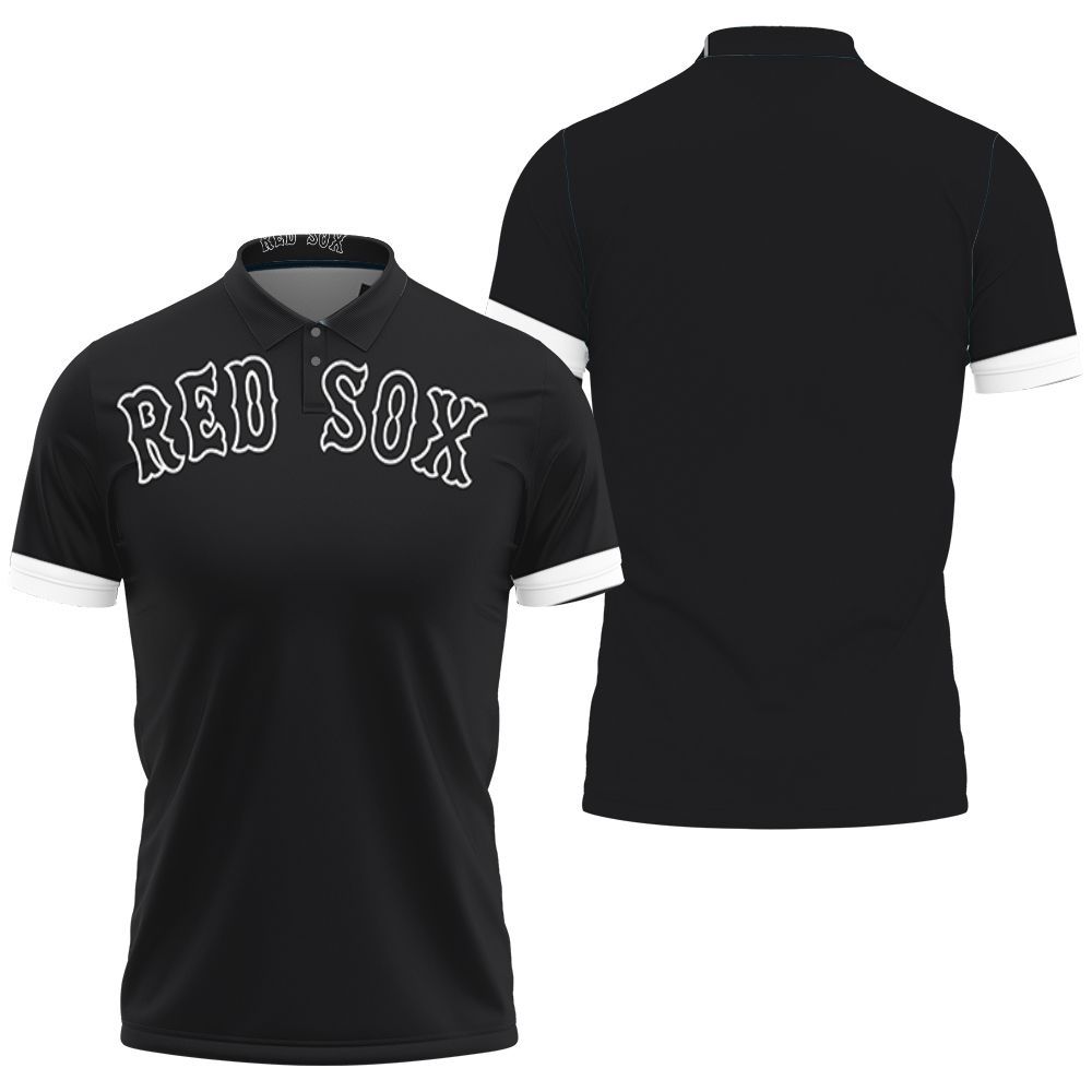Boston Red Sox Black 2019 Jersey Inspired Style 3D All Over Print Polo Shirt Boston Red Sox Black 2019 Jersey Inspired Style 3D All Over Print Polo Shirt