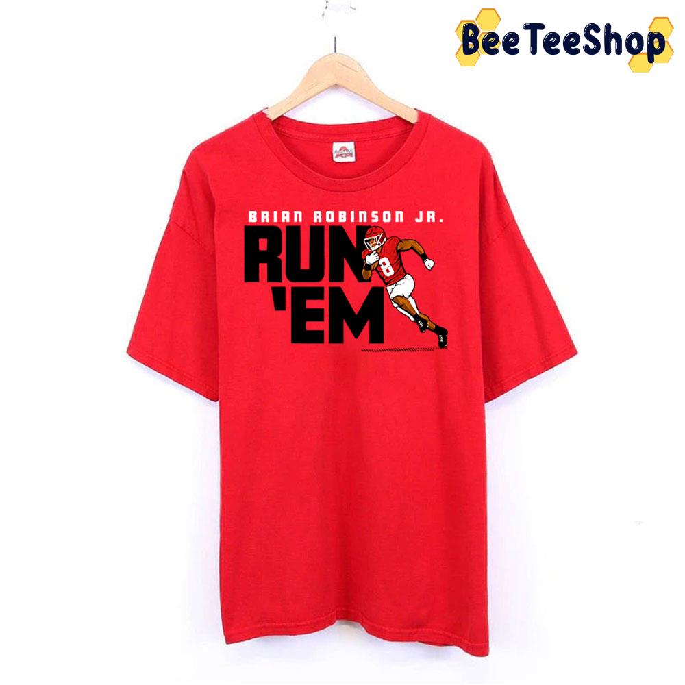 Brian Robinson Jr Run 'em Trending Unisex T-Shirt Brian Robinson Jr Run 'em Trending Unisex T-Shirt