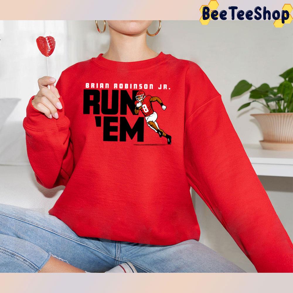 Brian Robinson Jr Run 'em Trending Unisex T-Shirt Brian Robinson Jr Run 'em Trending Unisex T-Shirt