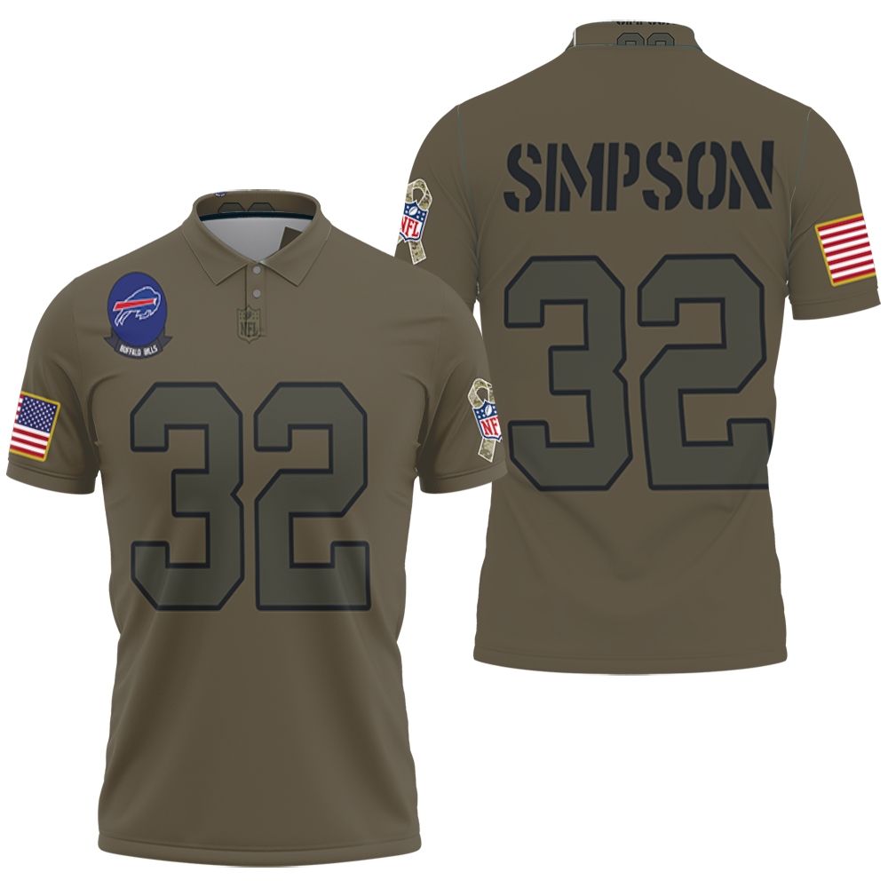 Buffalo Bills O. J. Simpson #32 Nfl Great Player Camo 2019 Salute To Service Custom Bills Fans Polo Shirt Buffalo Bills O. J. Simpson #32 Nfl Great Player Camo 2019 Salute To Service Custom Bills Fans Polo Shirt