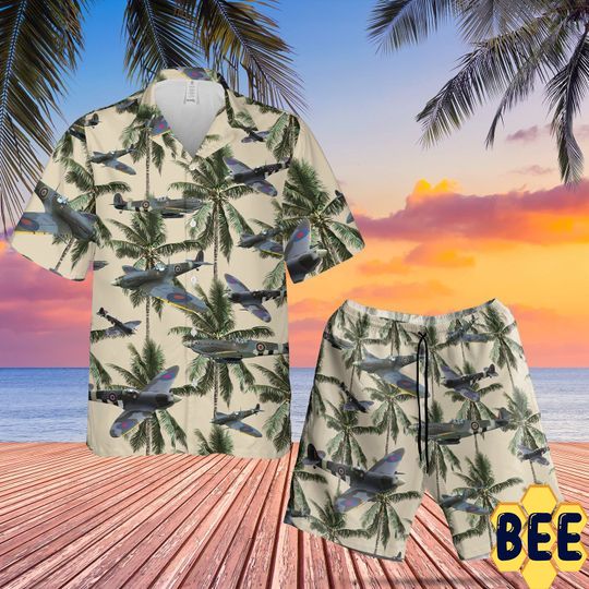 Canadian Supermarine Spitfire Trending Hawaiian Shirt Canadian Supermarine Spitfire Trending Hawaiian Shirt