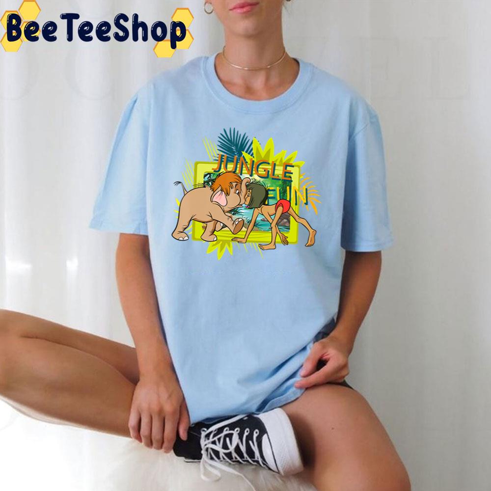 Cartoon Colorful Jungle Fun The Jungle Book Trending Unisex T-Shirt Cartoon Colorful Jungle Fun The Jungle Book Trending Unisex T-Shirt