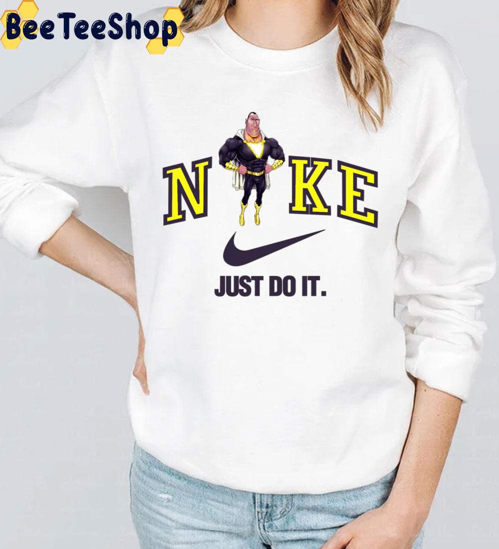 Cartoon Style Black Adam Nike Logo 2022 Movie Trending Unisex T-Shirt Cartoon Style Black Adam Nike Logo 2022 Movie Trending Unisex T-Shirt