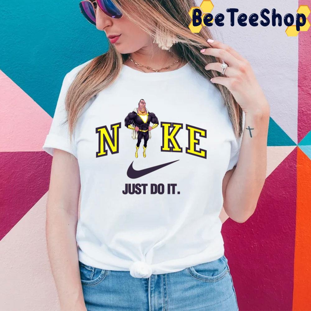 Cartoon Style Black Adam Nike Logo 2022 Movie Trending Unisex T-Shirt Cartoon Style Black Adam Nike Logo 2022 Movie Trending Unisex T-Shirt