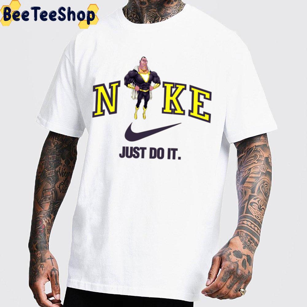 Cartoon Style Black Adam Nike Logo 2022 Movie Trending Unisex T-Shirt Cartoon Style Black Adam Nike Logo 2022 Movie Trending Unisex T-Shirt