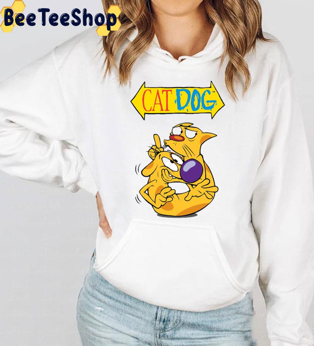 Cat Dog Cartoon Art Trending Unisex T-Shirt Cat Dog Cartoon Art Trending Unisex T-Shirt