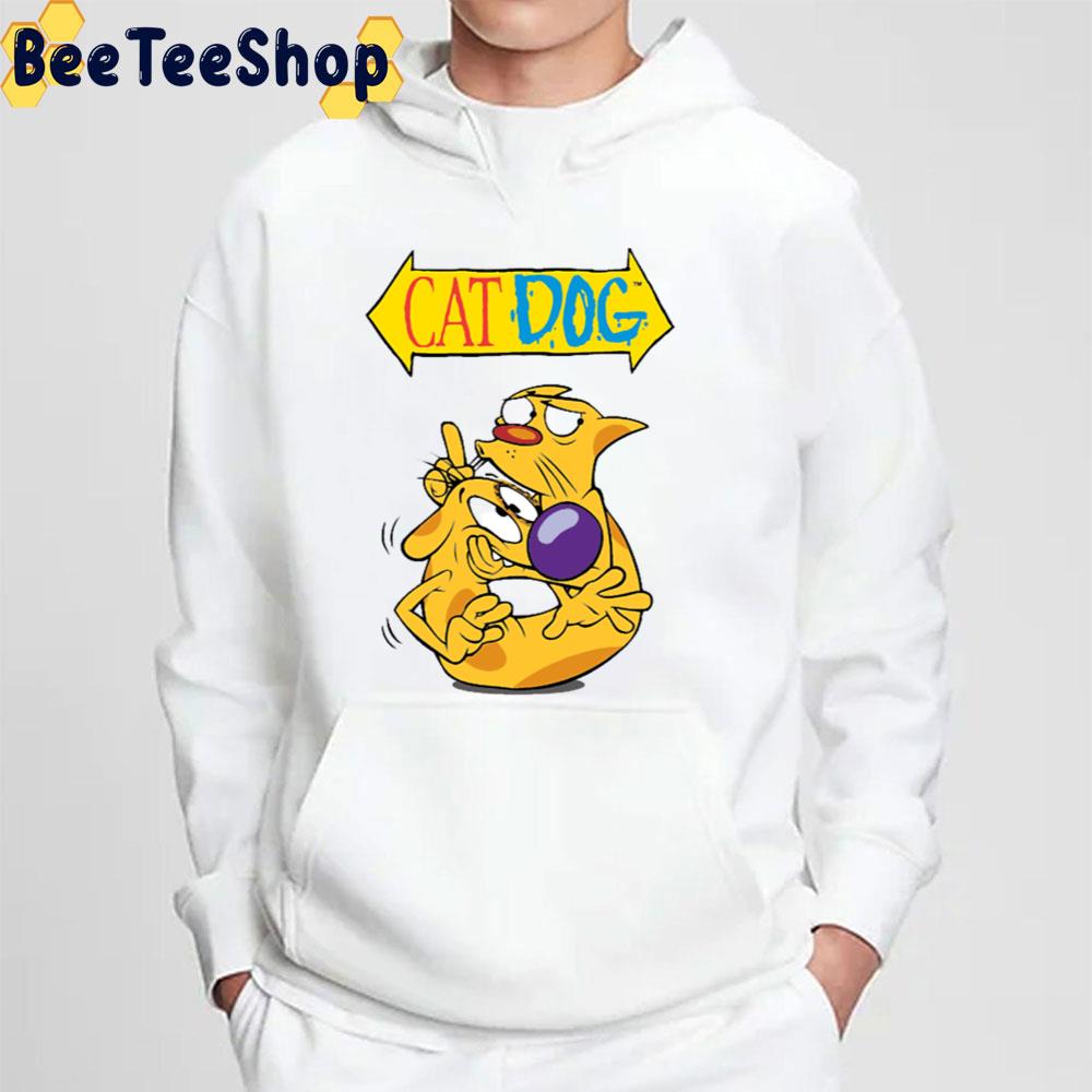 Cat Dog Cartoon Art Trending Unisex T-Shirt Cat Dog Cartoon Art Trending Unisex T-Shirt