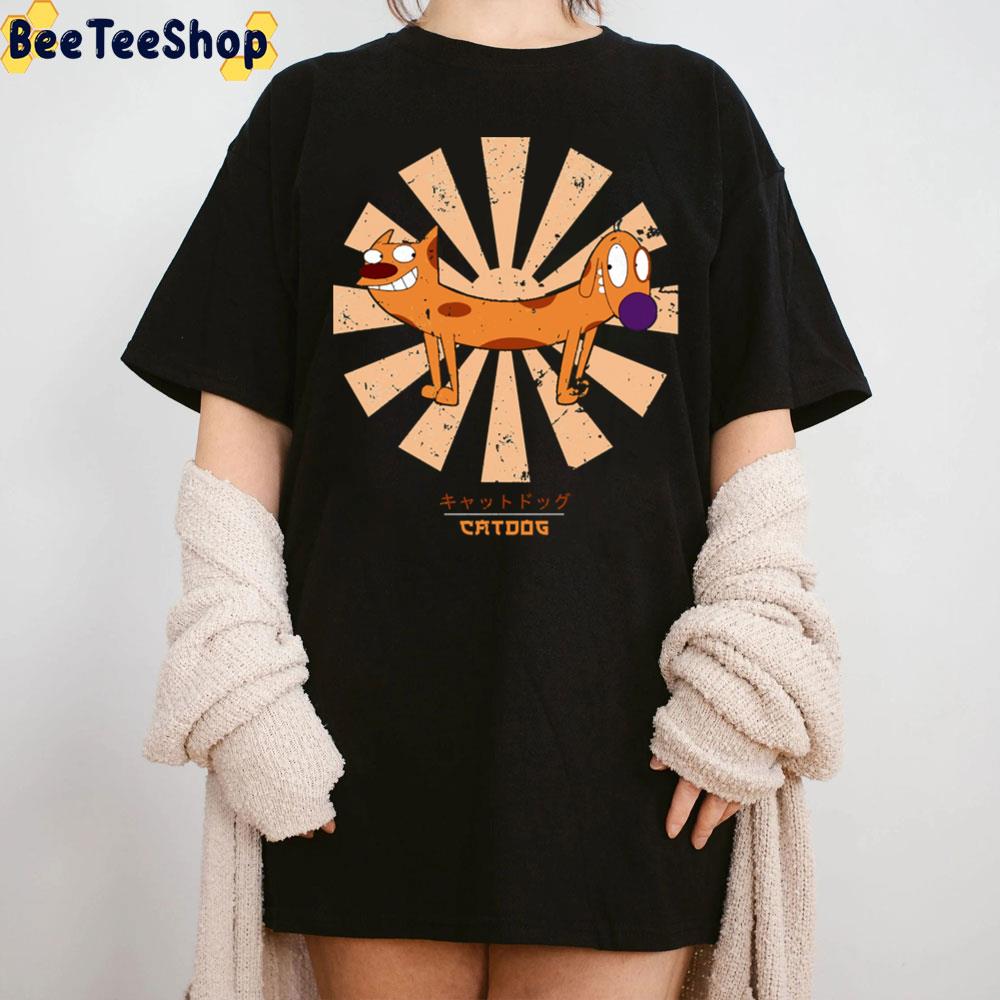 Catdog Cartoon Cute Retro Japanese Trending Unisex T-Shirt Catdog Cartoon Cute Retro Japanese Trending Unisex T-Shirt