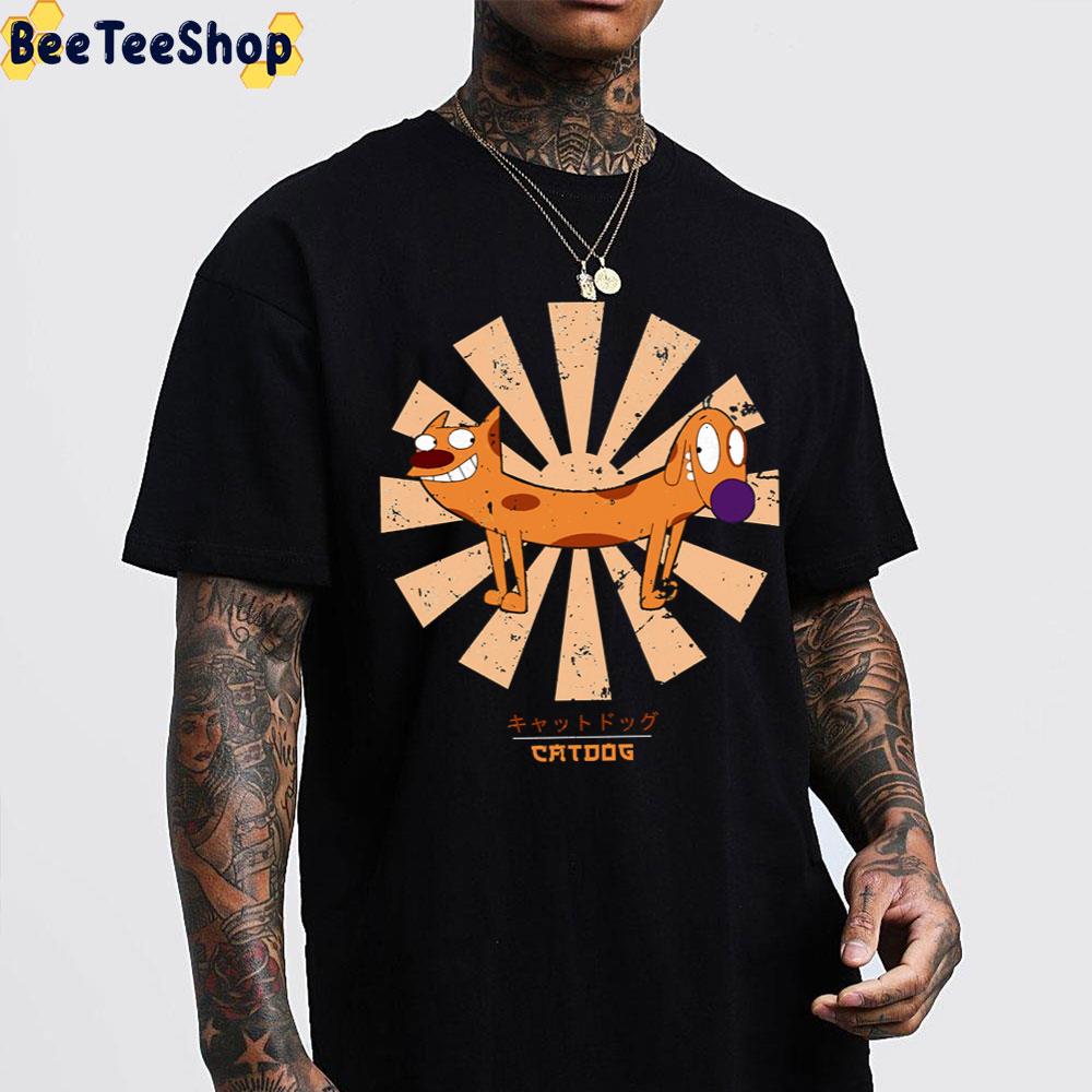 Catdog Cartoon Cute Retro Japanese Trending Unisex T-Shirt Catdog Cartoon Cute Retro Japanese Trending Unisex T-Shirt