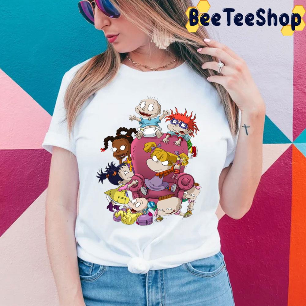 Characters Rugrats In The Sofa Trending Unisex T-Shirt Characters Rugrats In The Sofa Trending Unisex T-Shirt