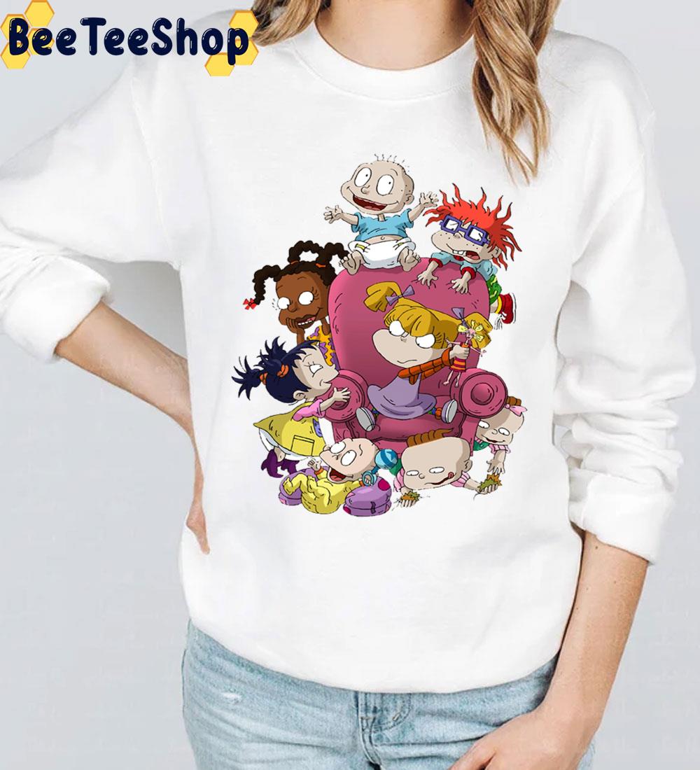 Characters Rugrats In The Sofa Trending Unisex T-Shirt Characters Rugrats In The Sofa Trending Unisex T-Shirt