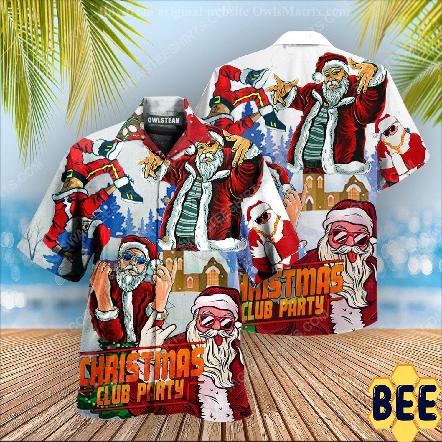 Christmas Club Party With Santa Dj Trending Hawaiian Shirt Christmas Club Party With Santa Dj Trending Hawaiian Shirt