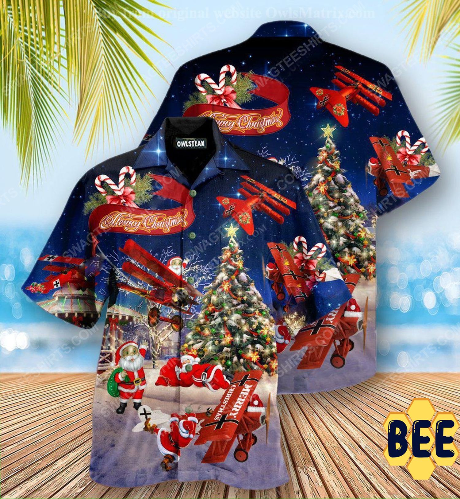 Christmas Holiday Santa Claus Riding Airplane Trending Hawaiian Shirt Christmas Holiday Santa Claus Riding Airplane Trending Hawaiian Shirt
