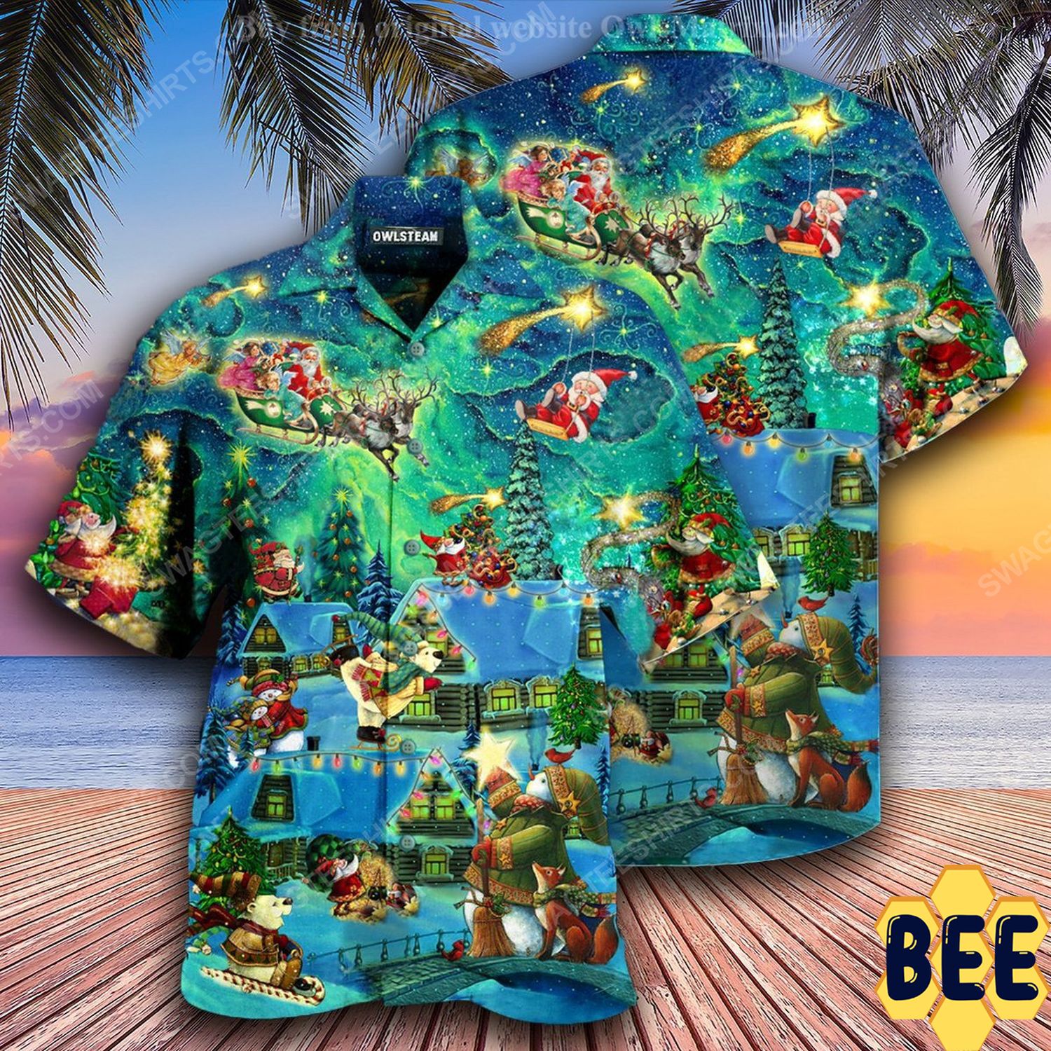 Christmas Holiday The Magical Night Full Print Trending Hawaiian Shirt Christmas Holiday The Magical Night Full Print Trending Hawaiian Shirt