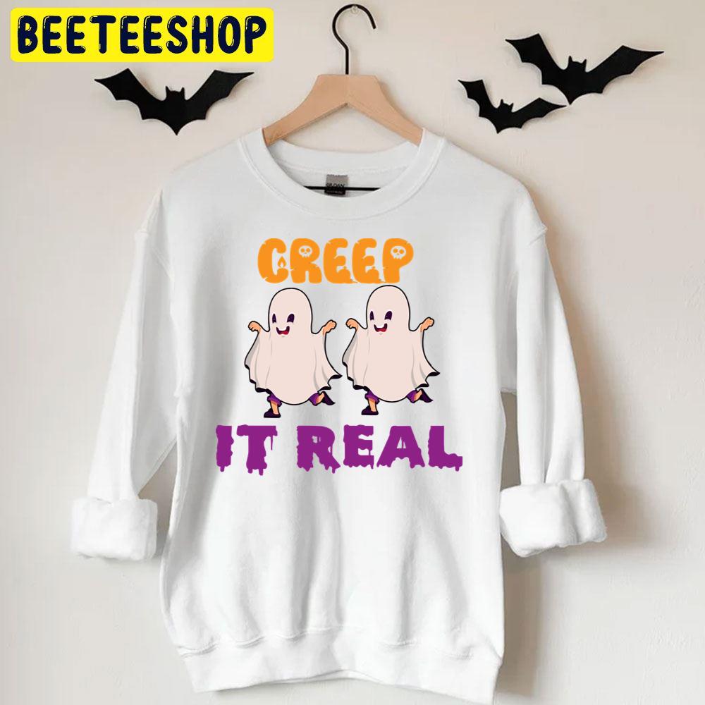 Creep It Real 2 Ghosts Halloween Trending Unisex T-Shirt Creep It Real 2 Ghosts Halloween Trending Unisex T-Shirt