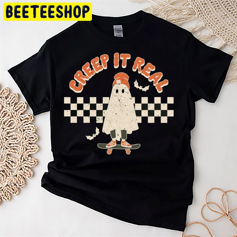 Creep It Real Retro Ghost Halloween Unisex T-Shirt Creep It Real Retro Ghost Halloween Unisex T-Shirt