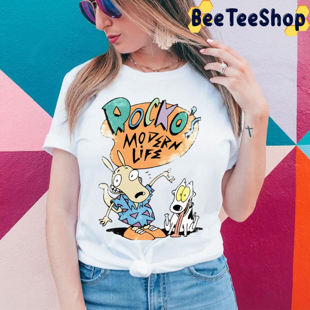 Cute Dog And Rocko's Modern Life Trending Unisex T-Shirt Cute Dog And Rocko's Modern Life Trending Unisex T-Shirt