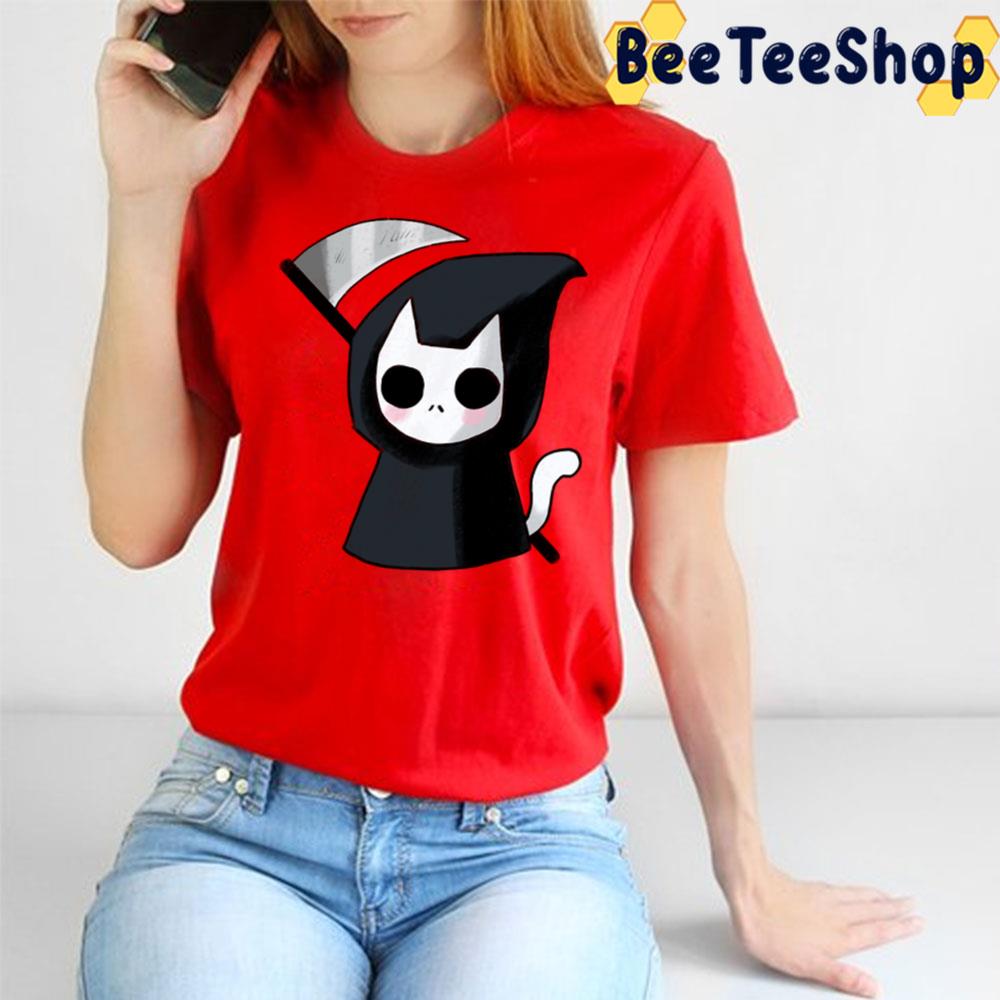 Cute Grim Reaper Cat Trending Unisex T-Shirt Cute Grim Reaper Cat Trending Unisex T-Shirt
