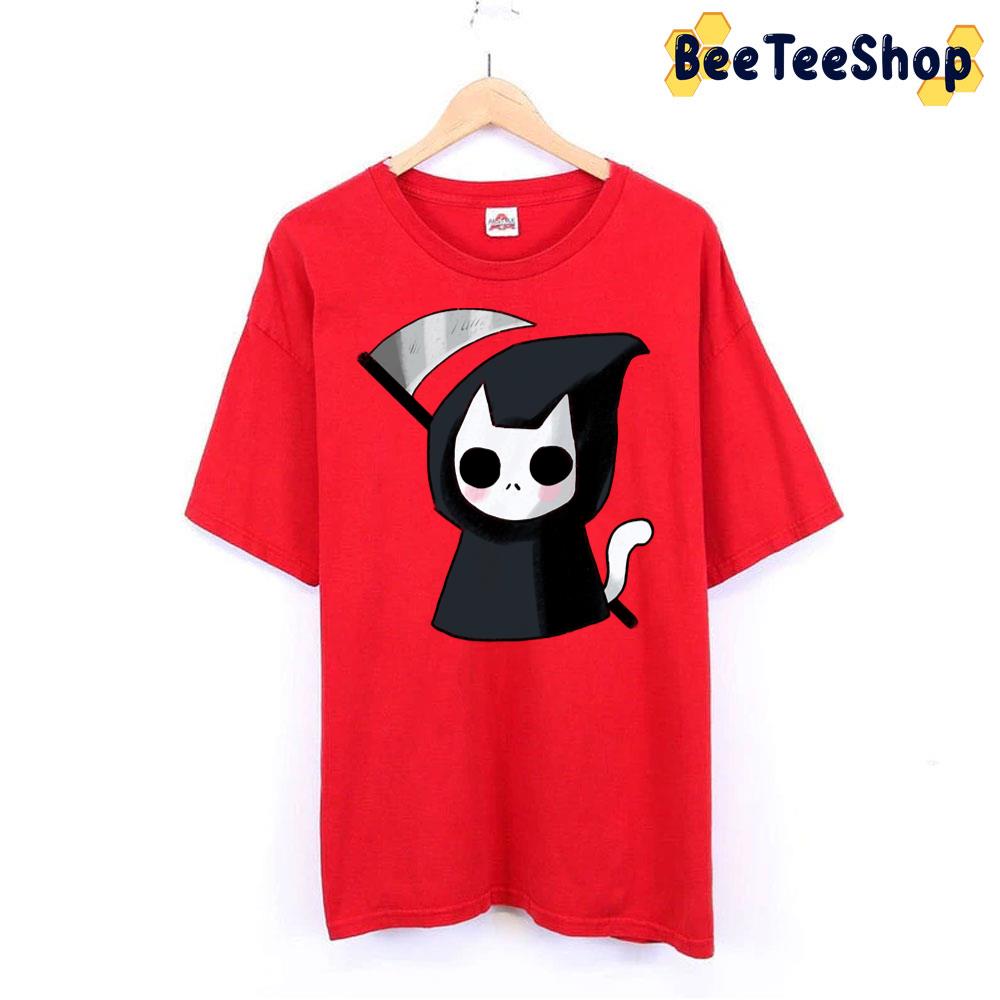 Cute Grim Reaper Cat Trending Unisex T-Shirt Cute Grim Reaper Cat Trending Unisex T-Shirt