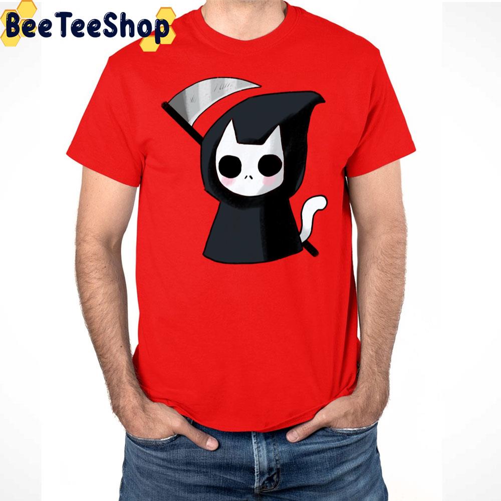 Cute Grim Reaper Cat Trending Unisex T-Shirt Cute Grim Reaper Cat Trending Unisex T-Shirt