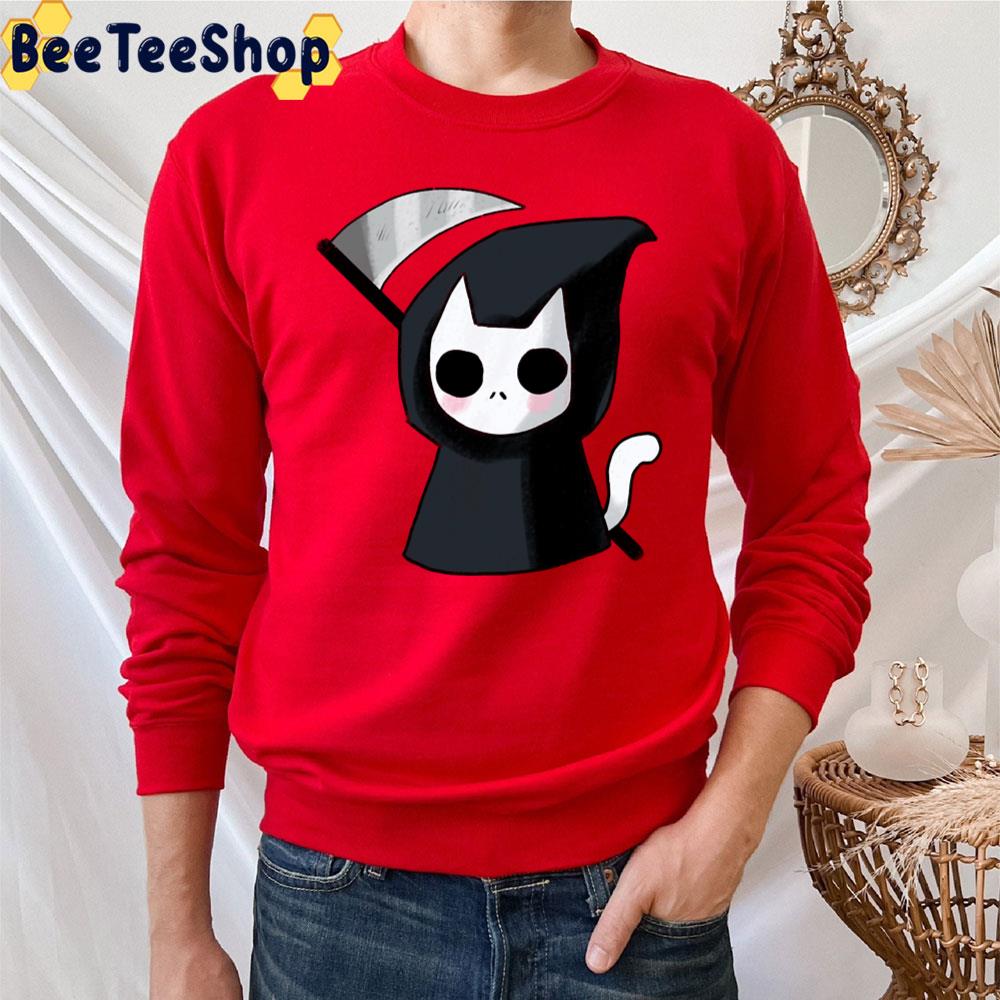 Cute Grim Reaper Cat Trending Unisex T-Shirt Cute Grim Reaper Cat Trending Unisex T-Shirt