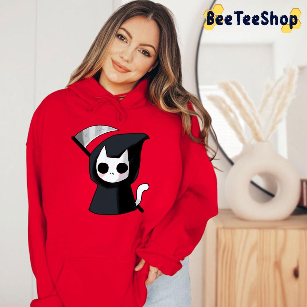 Cute Grim Reaper Cat Trending Unisex T-Shirt Cute Grim Reaper Cat Trending Unisex T-Shirt