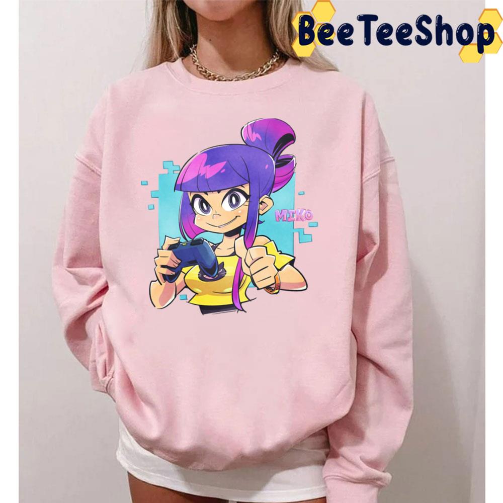 Cute Miko Glitch Techs Miko And High Five Trending Unisex T-Shirt Cute Miko Glitch Techs Miko And High Five Trending Unisex T-Shirt