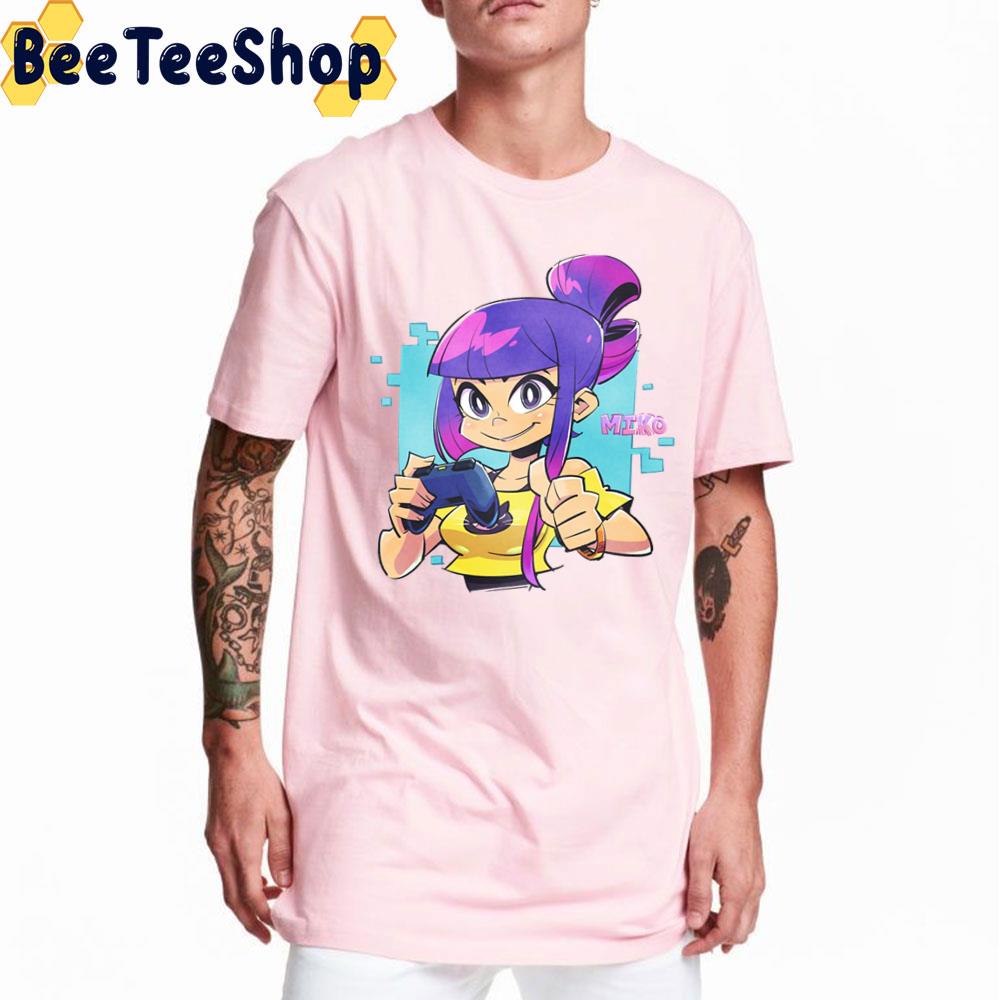 Cute Miko Glitch Techs Miko And High Five Trending Unisex T-Shirt Cute Miko Glitch Techs Miko And High Five Trending Unisex T-Shirt