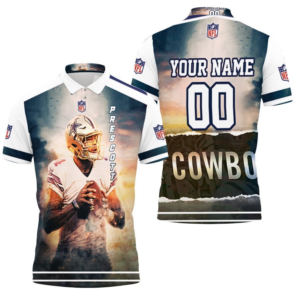 Dak Prescott 4 Dallas Cowboys Personalized 3D All Over Print Polo Shirt Dak Prescott 4 Dallas Cowboys Personalized 3D All Over Print Polo Shirt