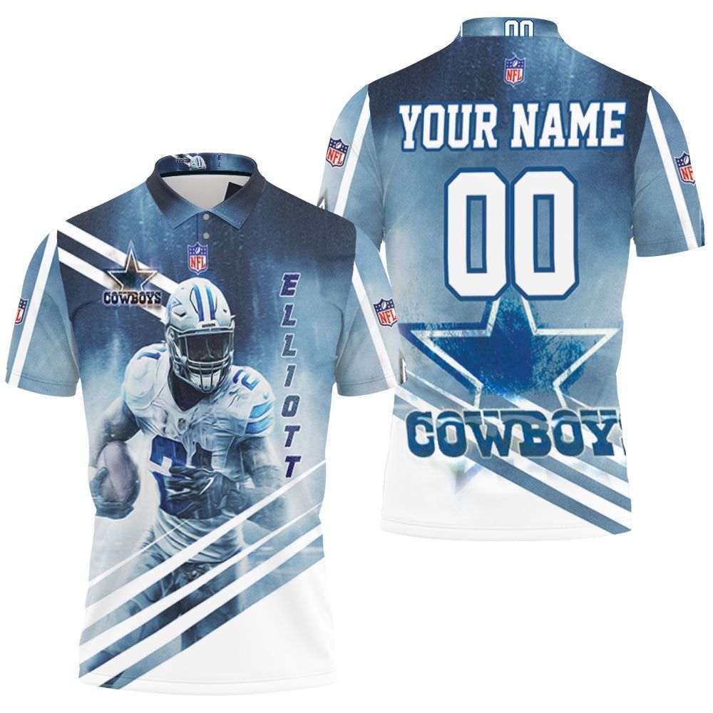 Dallas Cowboys Ezekiel Elliott 21 Personalized 3D All Over Print Polo Shirt Dallas Cowboys Ezekiel Elliott 21 Personalized 3D All Over Print Polo Shirt