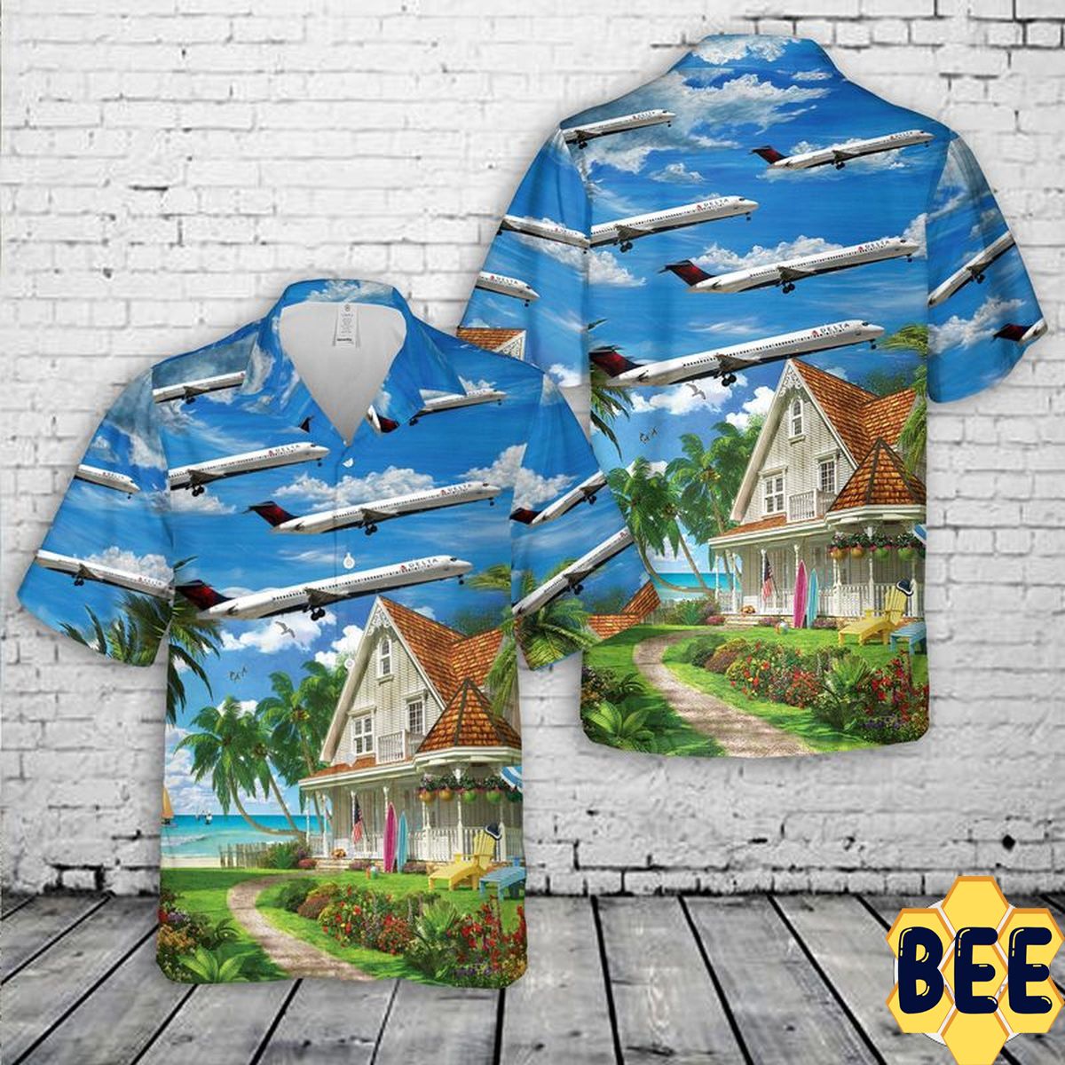 Delta Air Lines Mcdonnell Douglas Md-88 Trending Hawaiian Shirt Delta Air Lines Mcdonnell Douglas Md-88 Trending Hawaiian Shirt