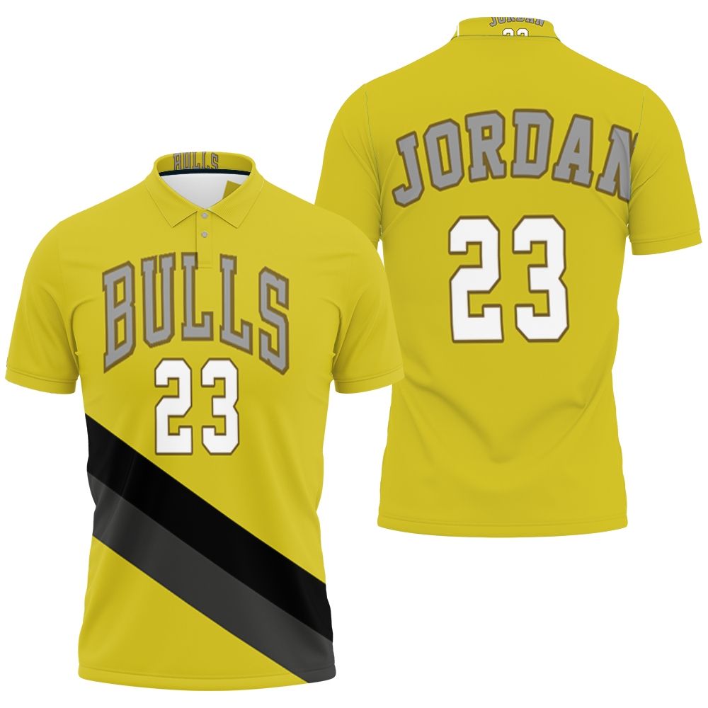 Design Chicago Bulls Michael Jordan 23 Nba Gold Jersey 3D All Over Print Polo Shirt Design Chicago Bulls Michael Jordan 23 Nba Gold Jersey 3D All Over Print Polo Shirt