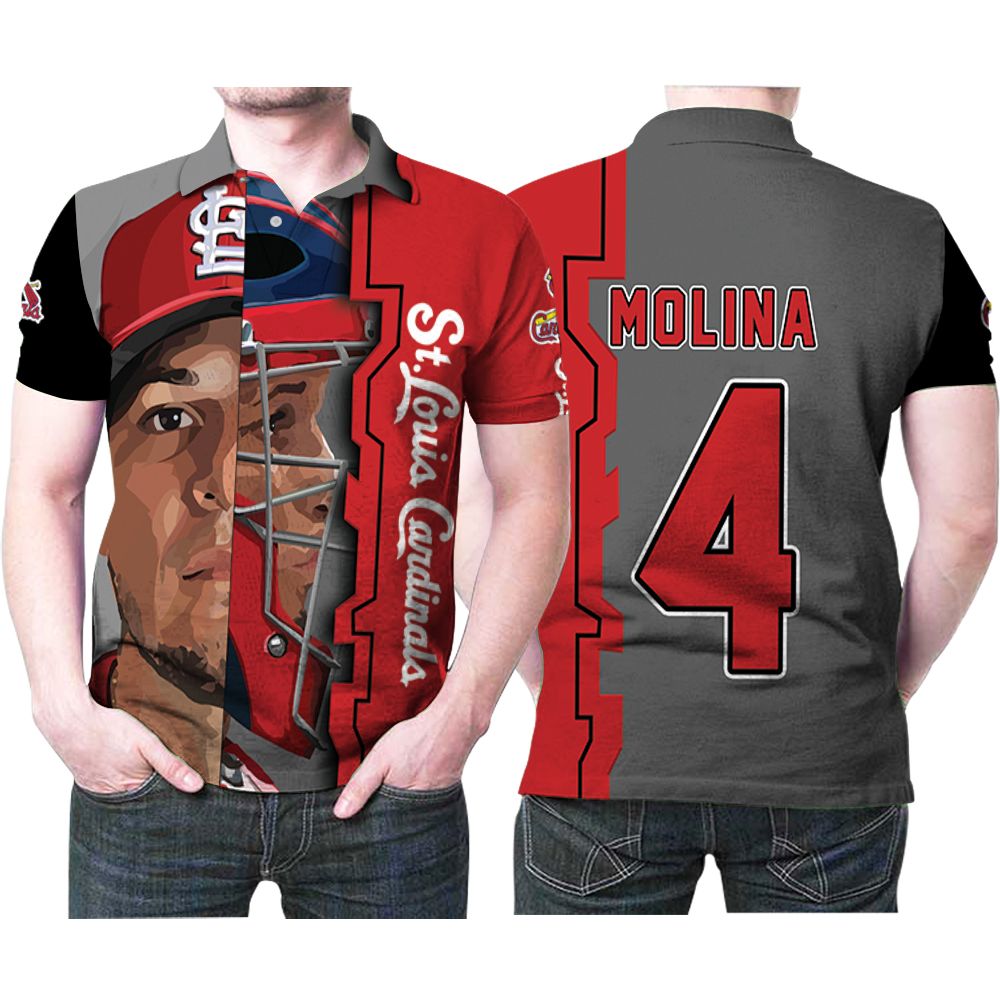 Design St Louis Cardinals Yadier Molina 3 Legend Split Face Mlb Baseball Team Polo Shirt Design St Louis Cardinals Yadier Molina 3 Legend Split Face Mlb Baseball Team Polo Shirt