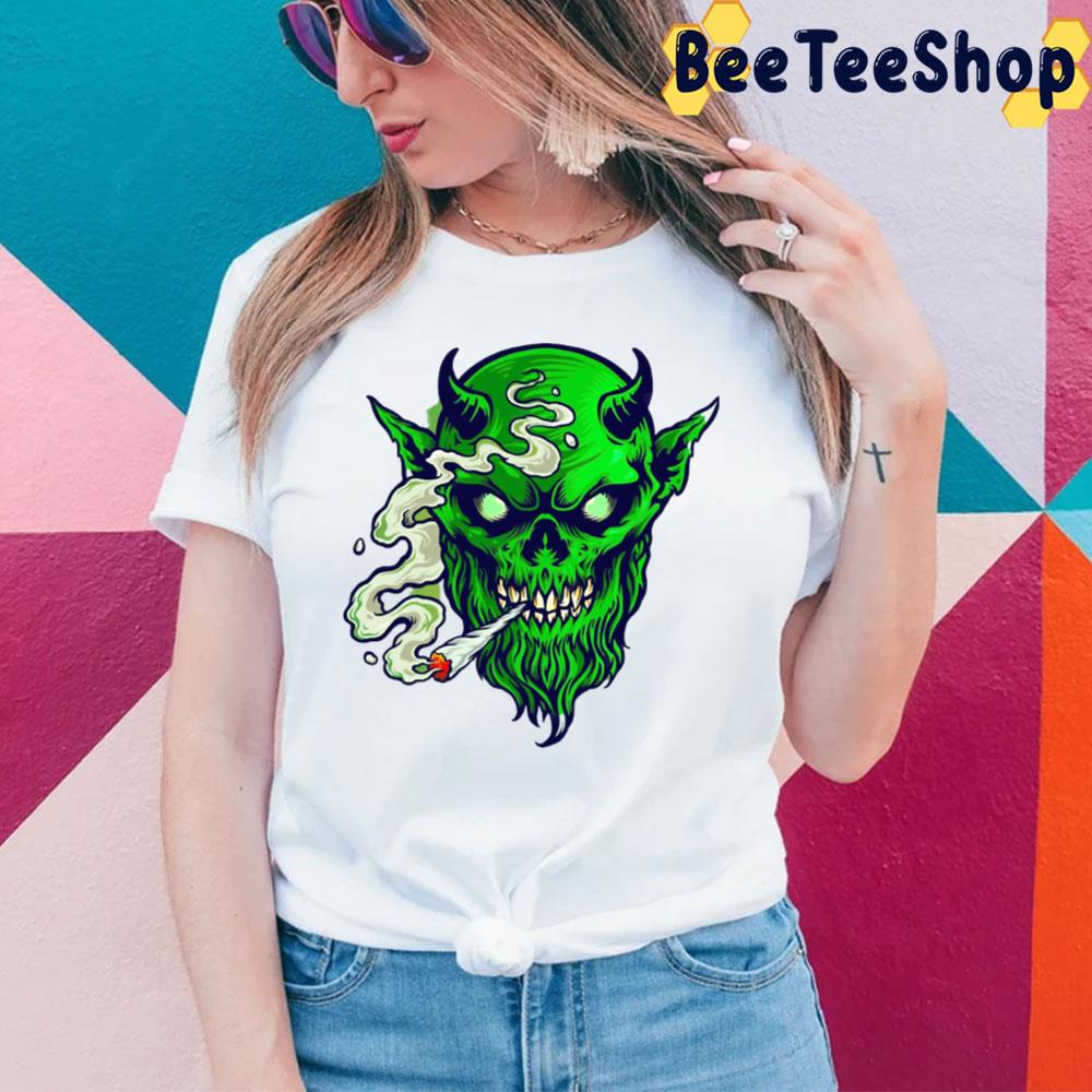 Devil Smoking Weed Trending Unisex T-Shirt Devil Smoking Weed Trending Unisex T-Shirt