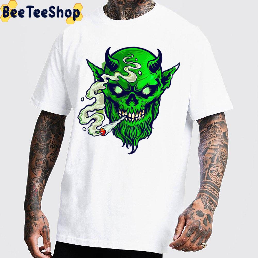 Devil Smoking Weed Trending Unisex T-Shirt Devil Smoking Weed Trending Unisex T-Shirt